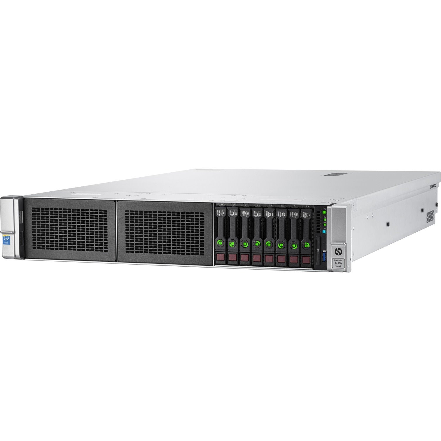 HPE ProLiant DL380 G9 2U Rack Server - 1 x Intel Xeon E5-2620 v4 2.10 GHz - 16 GB RAM - 12Gb/s SAS Controller