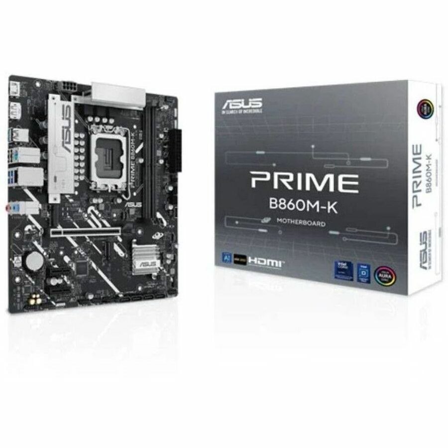 Asus Prime PRIME B860M-K Desktop Motherboard - Intel B860 Chipset - Socket LGA-1851 - Micro ATX