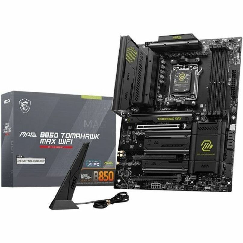 MSI MAG B850 TOMAHAWK WIFI Gaming Desktop Motherboard - AMD B850 Chipset - Socket AM5 - ATX