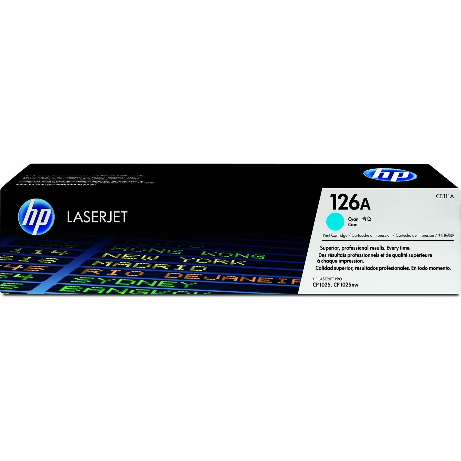 HP 126A (CE311A) Origineel Standaard Rendement Laser Tonercartridge - Enkelstuksverpakking - Cyaan - 1 Stuk