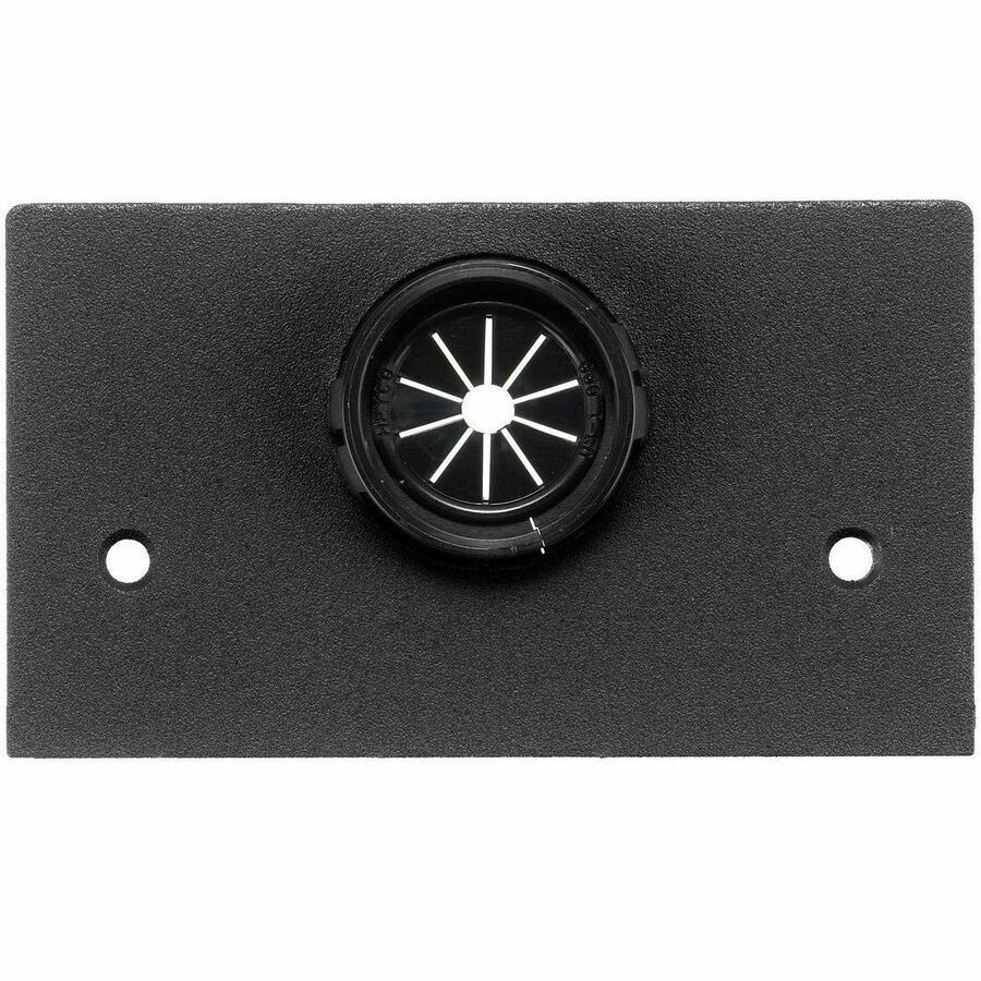 Hubbell Premise Wiring Pedestal Face Plate, Bushed 1" KO, Black