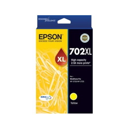 Epson DURABrite Ultra 702XL Original High Yield Inkjet Ink Cartridge - Yellow - 1 Pack