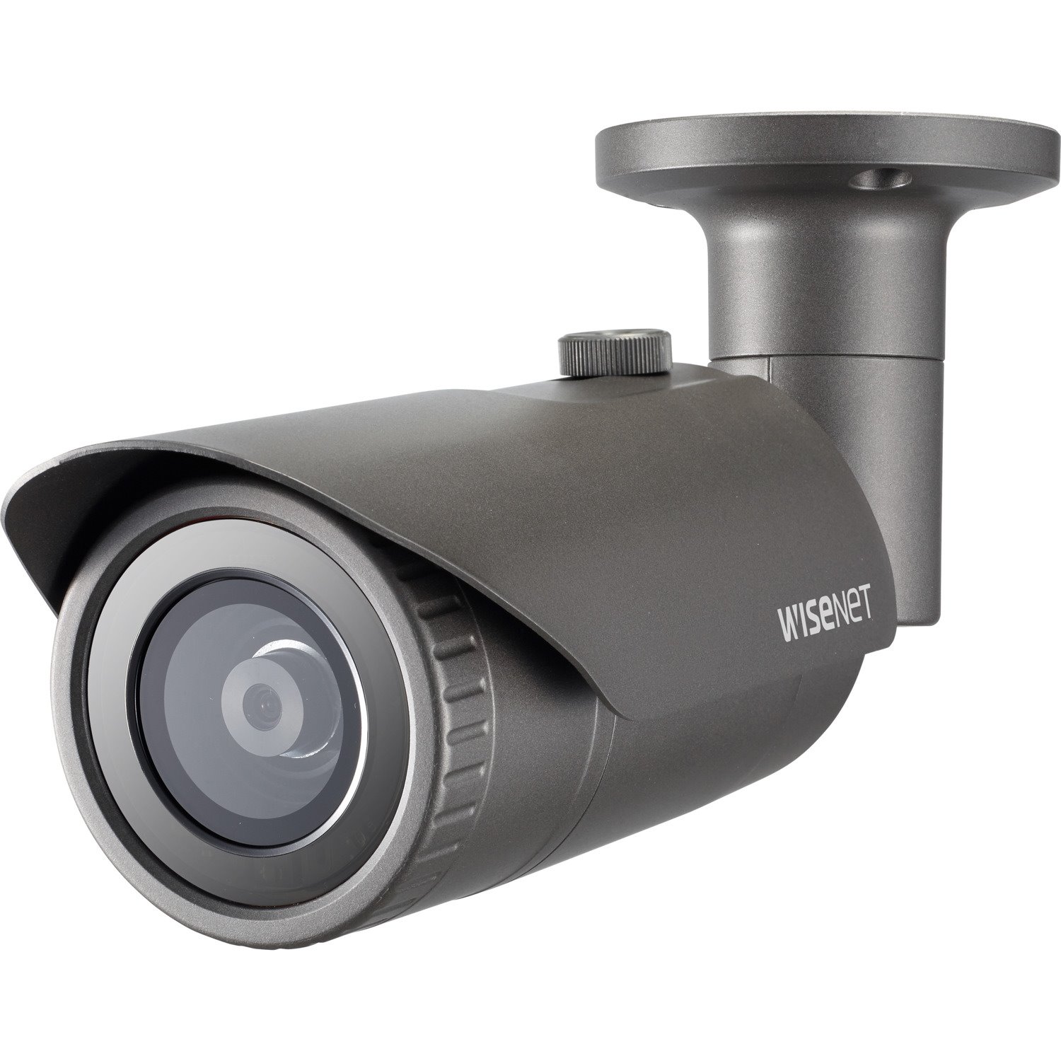 Wisenet QNO-8010R 5 Megapixel Outdoor Network Camera - Color, Monochrome - Bullet - Dark Gray