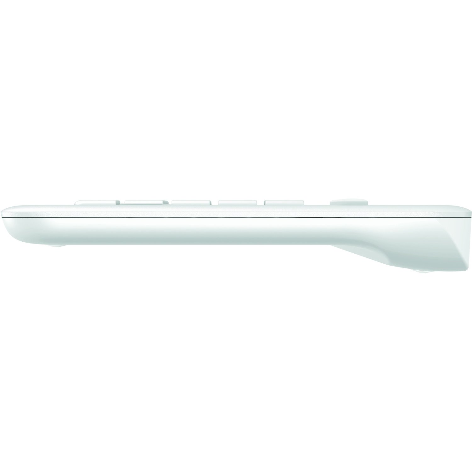 Logitech K400 Plus Keyboard - Wireless Connectivity - USB Interface - TouchPad - Spanish - QWERTY Layout - White