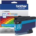 Brother INKvestment LC406XLC Original High Yield Inkjet Ink Cartridge - Single Pack - Cyan - 1 Each