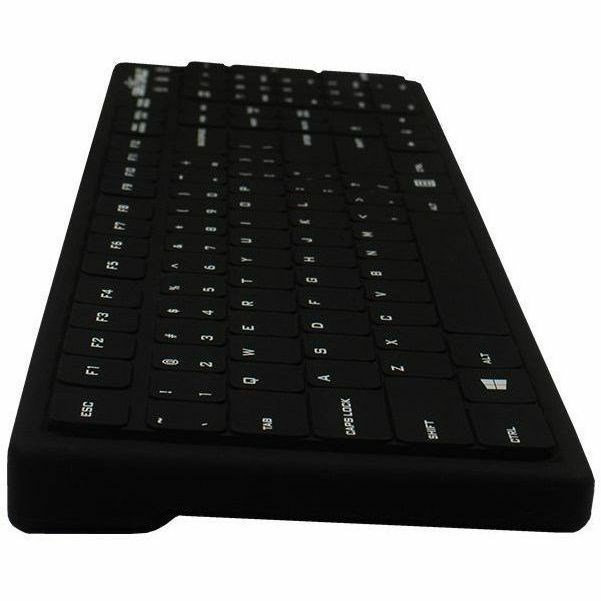 Seal Shield Seal Silk Pro SK104 Keyboard - Cable Connectivity - USB Interface - Black