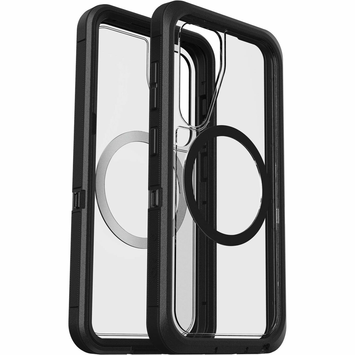 OtterBox Defender Series XT Rugged Case for Samsung Galaxy S25 Smartphone - Dark Side (Clear/Black)