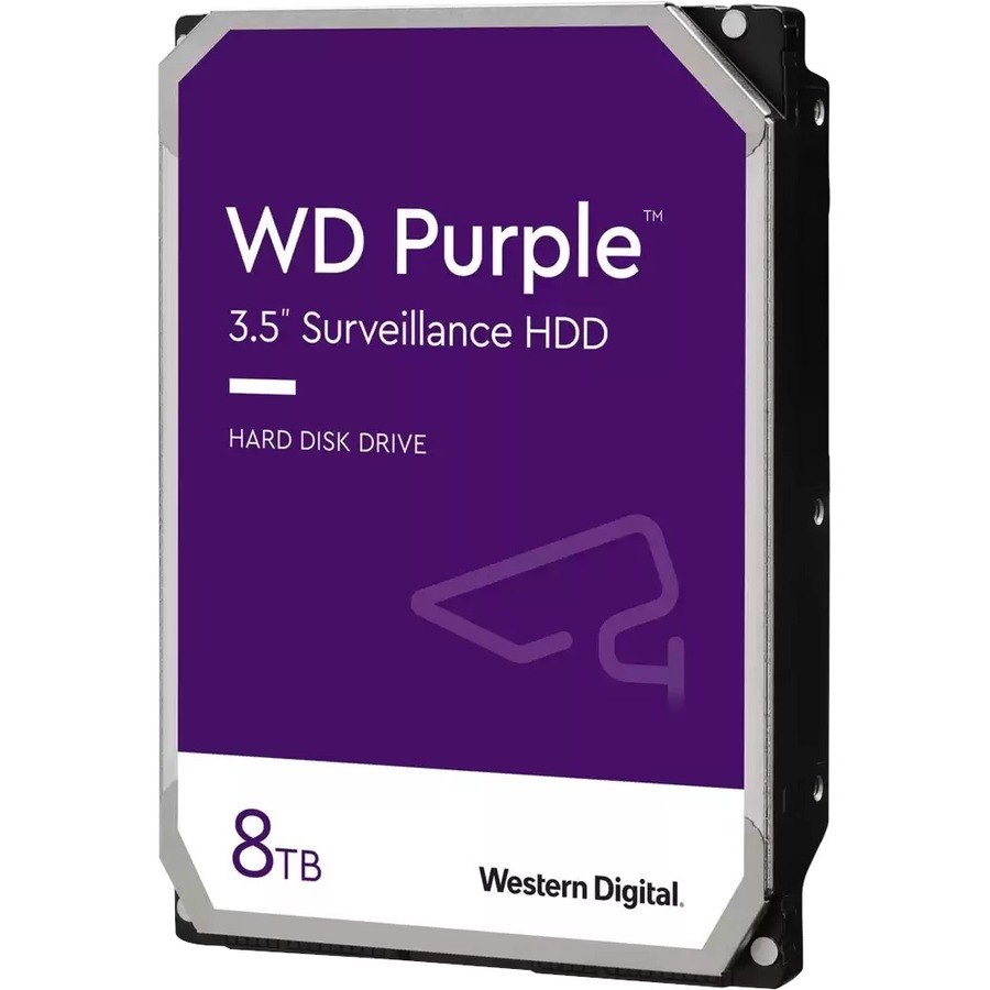 WD Purple WD84PURZ 8 TB Hard Drive - 3.5" Internal - SATA (SATA/600) - Conventional Magnetic Recording (CMR) Method