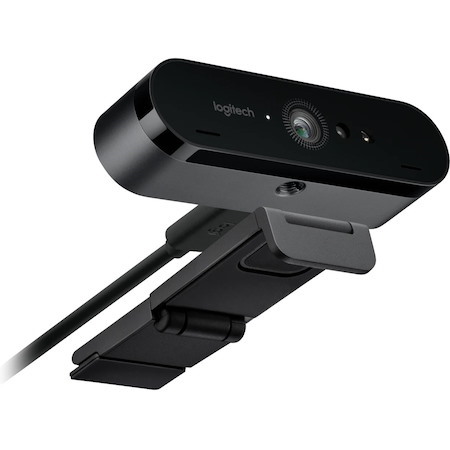 Logitech Brio Stream, Ultra 4K HD Video Calling, Noise-Canceling mic, HD Auto Light Correction, Wide Field of View, Black