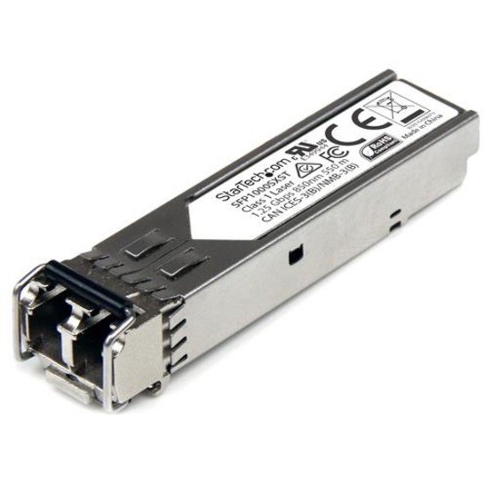 StarTech.com MSA Uncoded SFP Module - 1000BASE-SX - 1GE Gigabit Ethernet SFP 1GbE Multi Mode Fiber (MMF) Optic Transceiver - 550m DDM