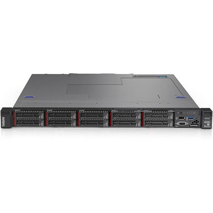 Lenovo ThinkSystem SR250 7Y51A00WAU 1U Rack Server - 1 x Intel Xeon E-2144G 3.60 GHz - 16 GB RAM - Serial ATA/600 Controller