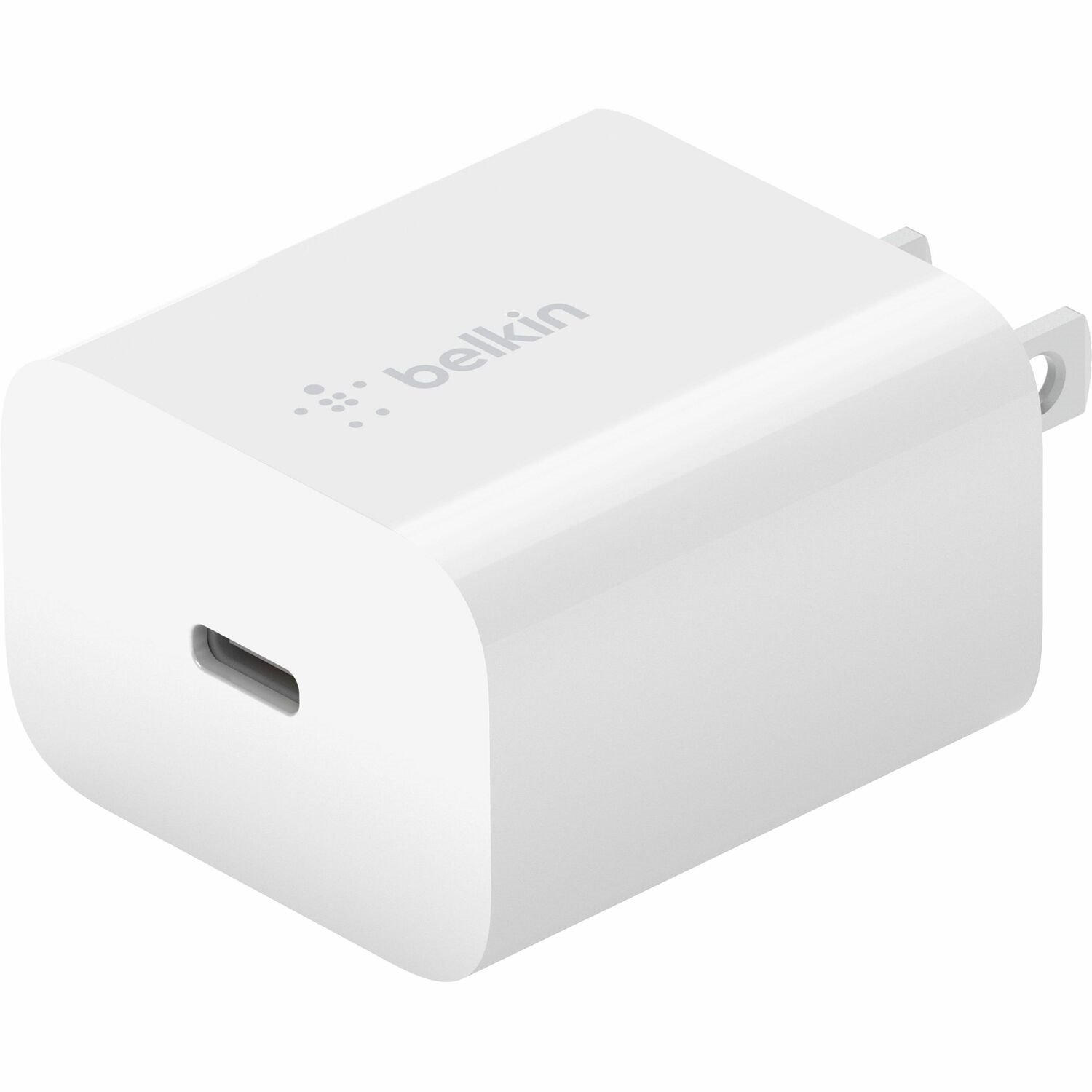 Belkin 20W Portable USB-C Wall Charger - 1xUSB-C (20W) - Fast Charge - Power Adapter - White