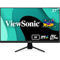 ViewSonic VX2767U-2K 27 Inch 1440p IPS Monitor with 65W USB C, HDR10 Content Support, Ultra-Thin Bezels, Eye Care, HDMI, and DP input