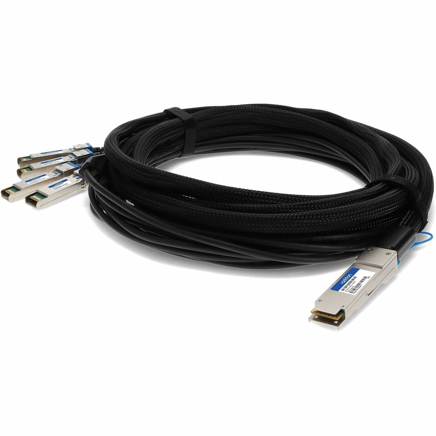 AddOn Juniper Networks&reg; JNP-QSFP-DACBO-3M Compatible TAA Compliant 40GBase-CU QSFP+ to 4xSFP+ Direct Attach Cable (Passive Twinax, 3m)