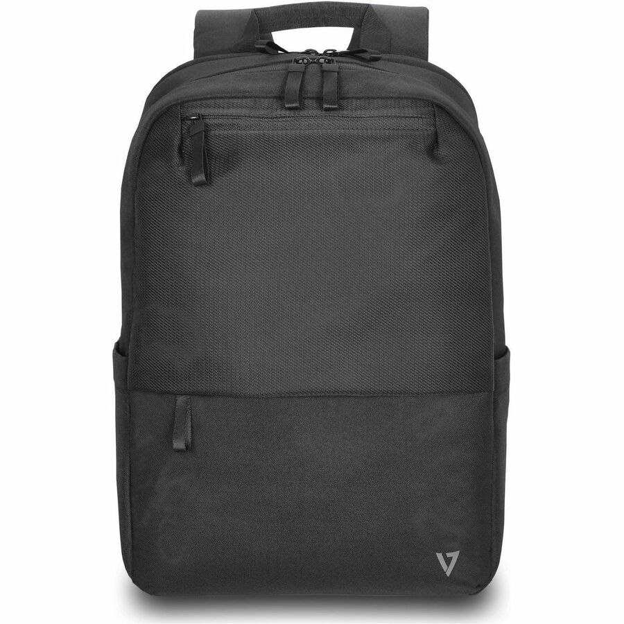 V7 Eco-Friendly CBP16-ECO2 Carrying Case (Backpack) for 39.6 cm (15.6") to 40.6 cm (16") Notebook - Black