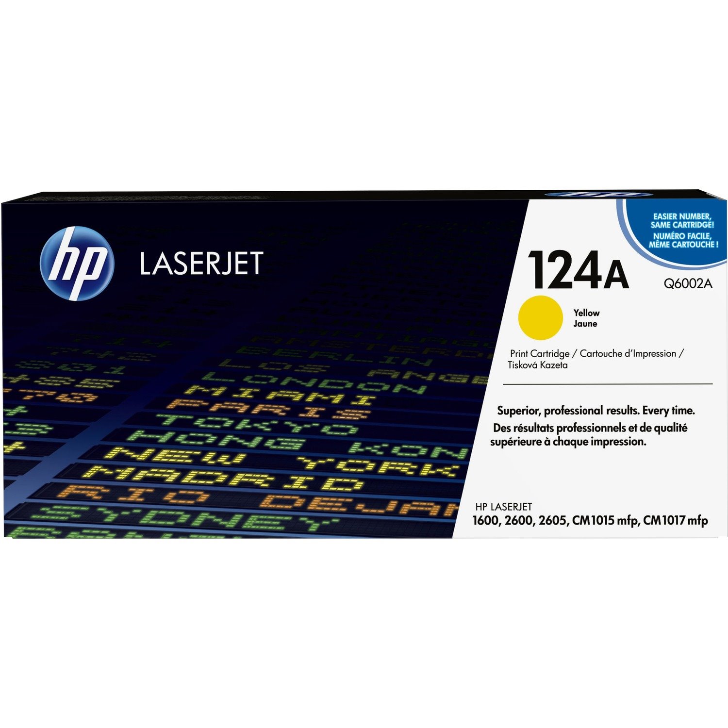 HP 124A Standard Kapazität Laserdruck Tonerkartusche - Gelb - Original - 1 Each
