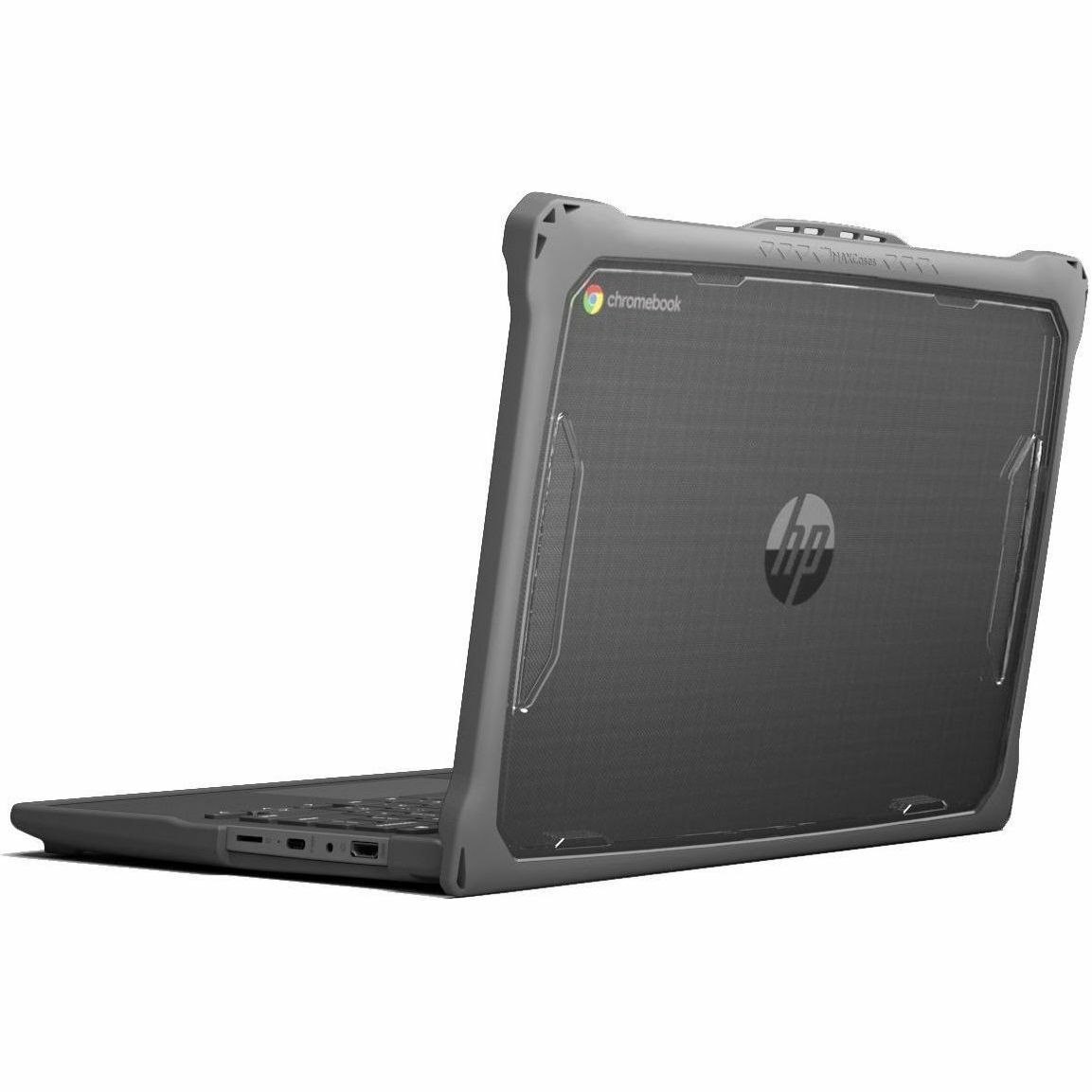 Extreme Shell-F2 Slide Case for HP Fortis Chromebook G11 14" (Gray/Clear)