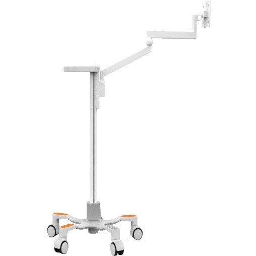 CTA Digital Medical VESA Compatible Articulating Arm Rolling Floor Stand