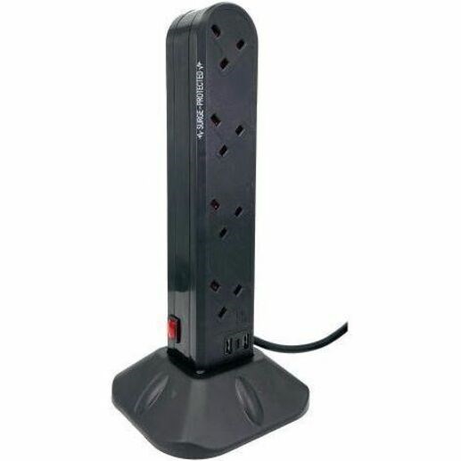 ConnektGear Surge Suppressor/Protector - Black