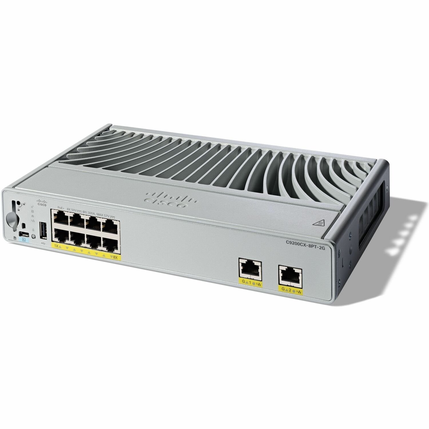 Cisco Catalyst 9200 C9200CX-8PT-2G 8 Ports Manageable Ethernet Switch - Gigabit Ethernet - 1000Base-T