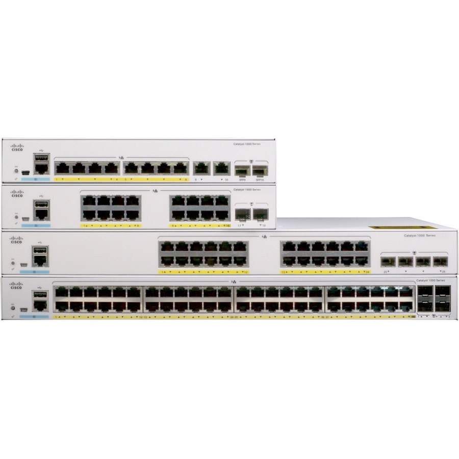 Cisco Catalyst 1000 C1000FE-48P-4G-L 48 Ports Manageable Ethernet Switch