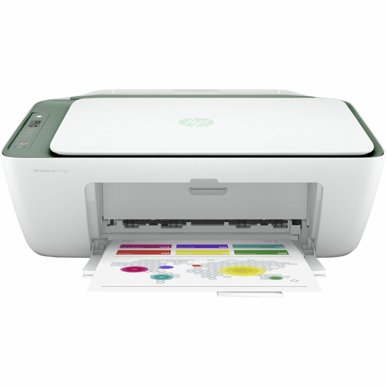 HP Deskjet 2742e Wireless Inkjet Multifunction Printer - Color - White