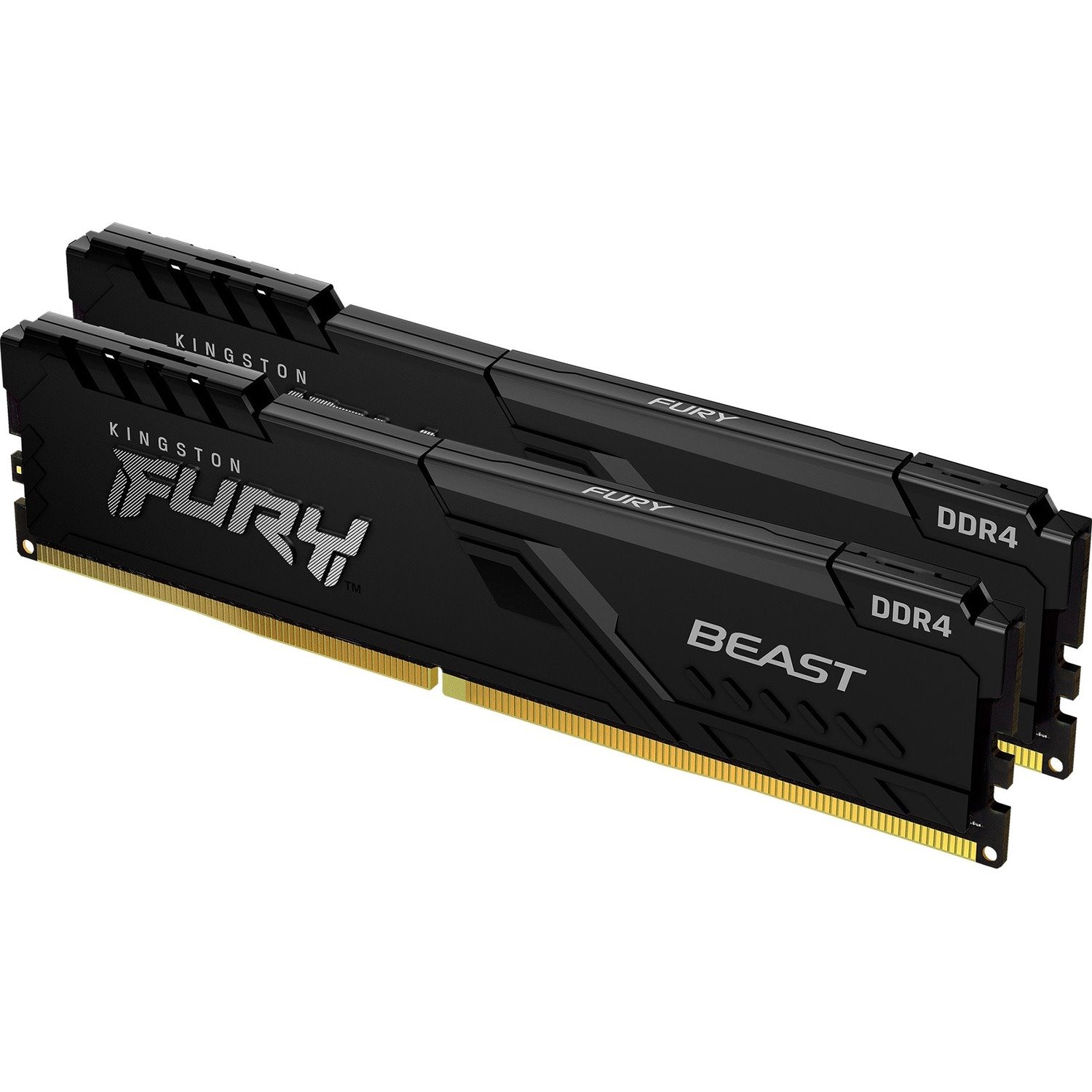 Kingston FURY Beast RAM Module - 16 GB (2 x 8GB) - DDR4-3200/PC4-25600 DDR4 SDRAM - 3200 MHz - CL16 - 1.35 V