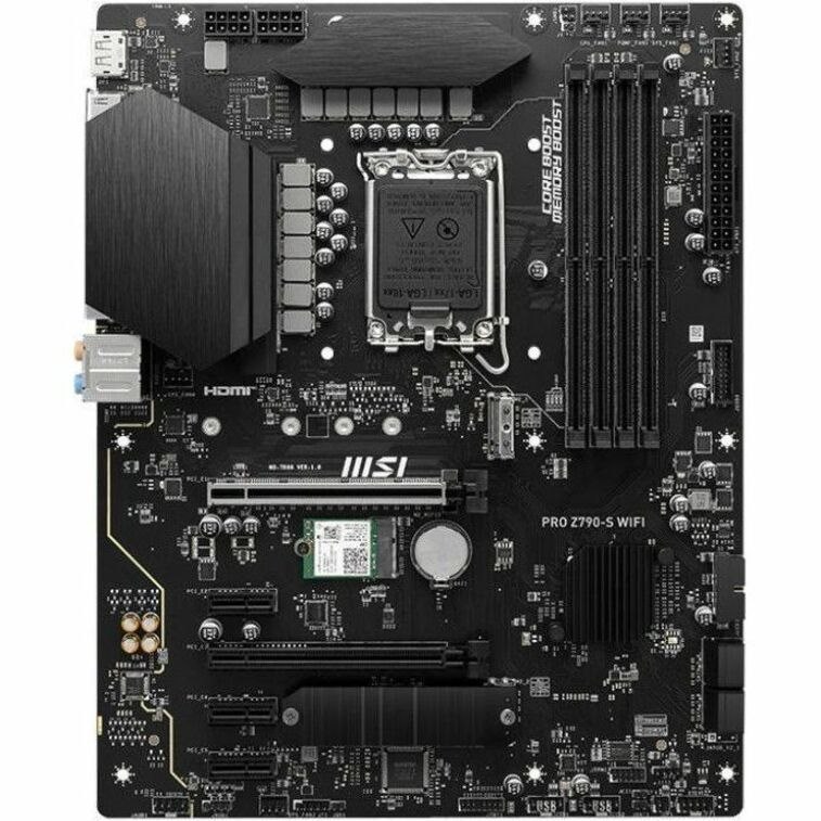 MSI PRO Z790-S WIFI Desktop Motherboard - Intel Z790 Chipset - Socket LGA-1700 - ATX