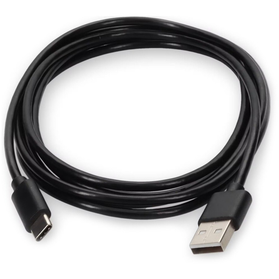 AddOn 2m USB A 2.0 Male to USB C 2.0 Male Black Extension Cable