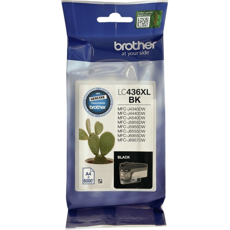 Brother LC436XLBK Original Inkjet Ink Cartridge - Single Pack - Black - 1 Pack