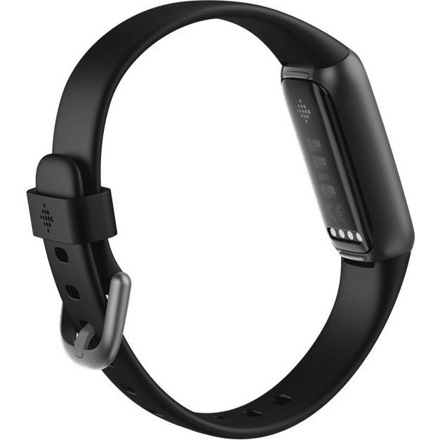 Fitbit Luxe Smart Band - Black, Graphite Body Color - Stainless Steel Body Material