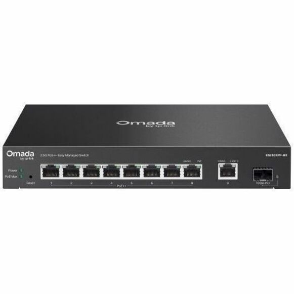 Omada ES210XPP-M2 9 Poorten Beheer mogelijk Ethernetswitch - 2.5 Gigabit Ethernet, 10Gigabit Ethernet