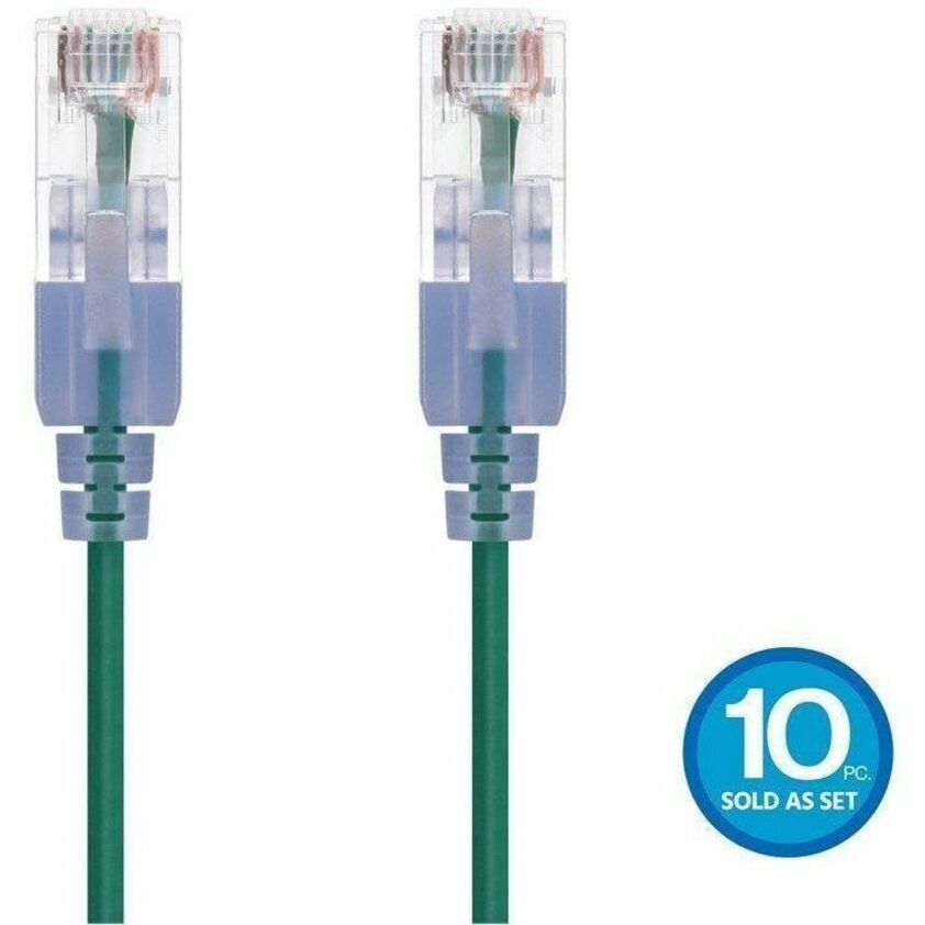 Monoprice Slimrun Cat6a Ethernet Patch Cable-Sna