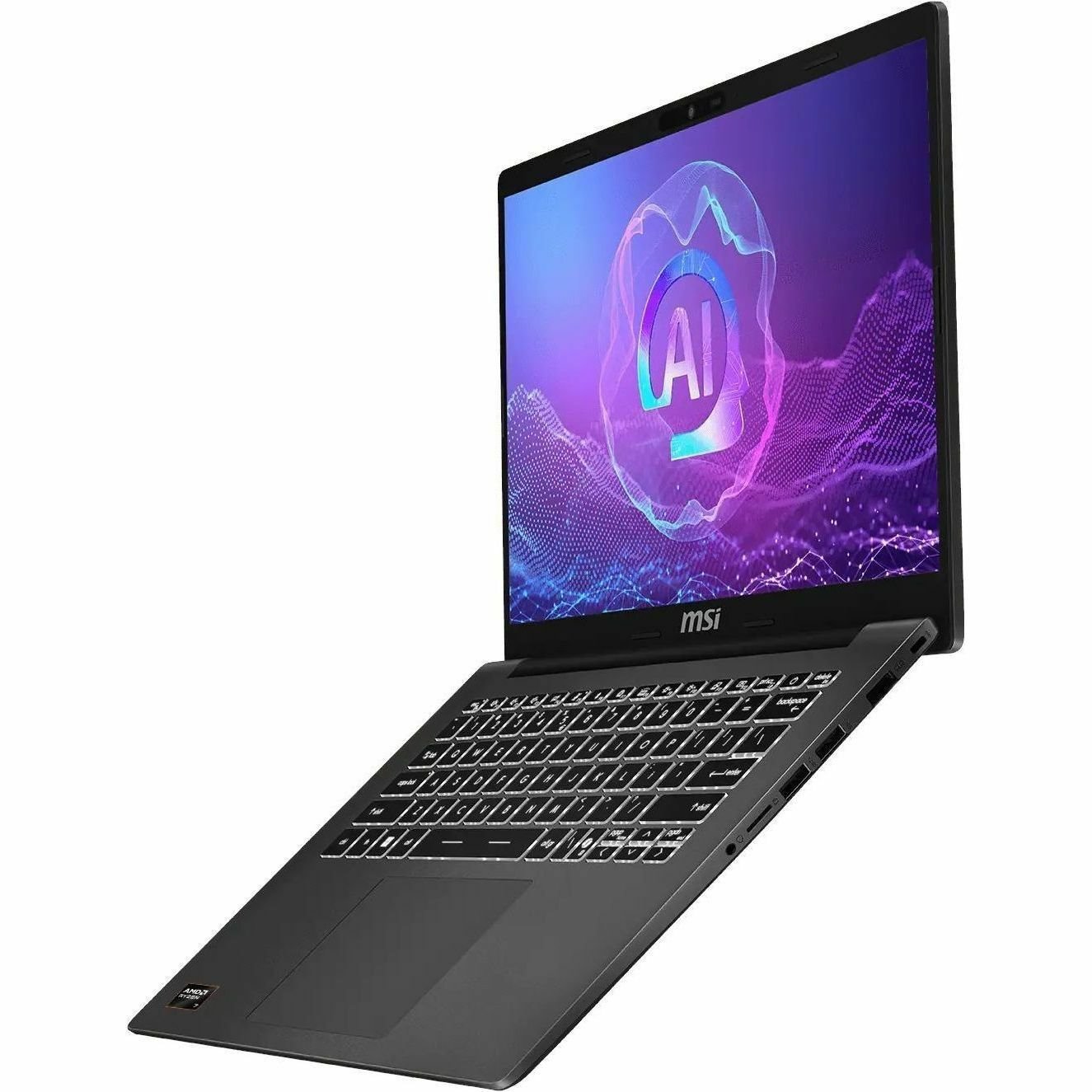 MSI Modern A14 AI F2HM Modern A14 AI F2HMG-002AU 14" Notebook - Full HD - AMD Ryzen 7 250 - 16 GB - 512 GB SSD - Platinum Grey