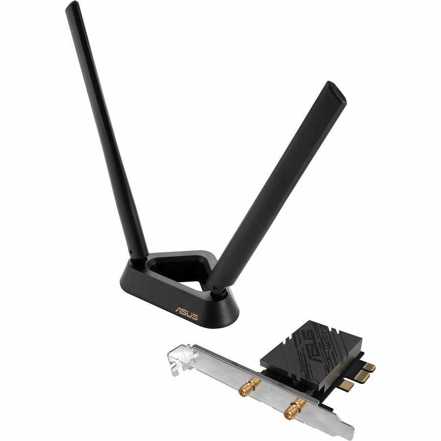 Asus PCE-BE90BT IEEE 802.11be Bluetooth 5.4 Tri Band Wi-Fi/Bluetooth Combo Adapter for Router, Desktop Computer
