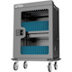 iPad to 13", MacBook Air to 15" & Chromebook 15.6" 32-bay Charging Trolley/Cart via USB-C, Also other tablets/smartphones (with device to USB-C cable), Bays 404x27.6x283mm,Device charging cables not included (suggest Manhattan USB-C cable 356213),Cabinet