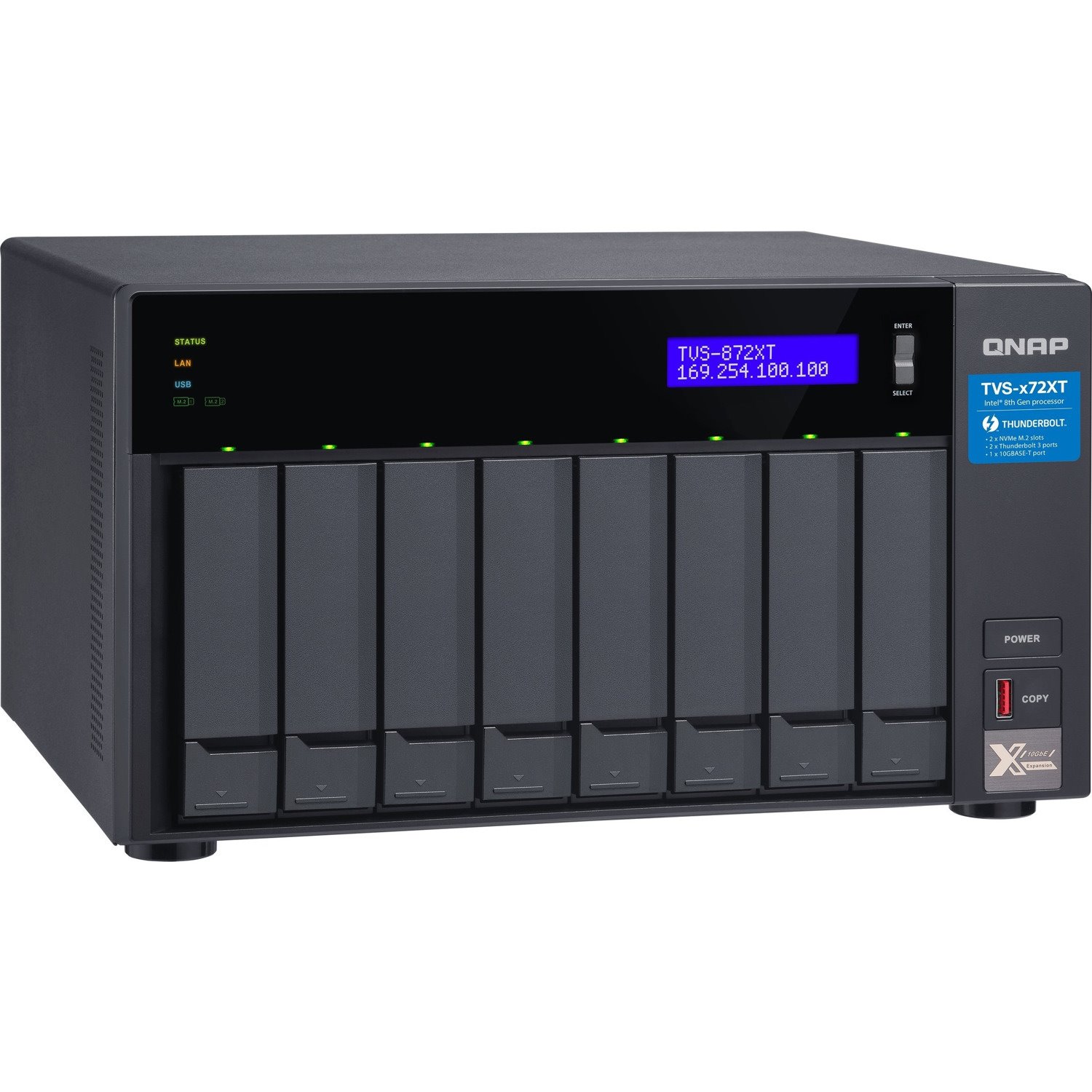 QNAP TVS-872XT-I5-16G SAN/NAS/DAS Storage System