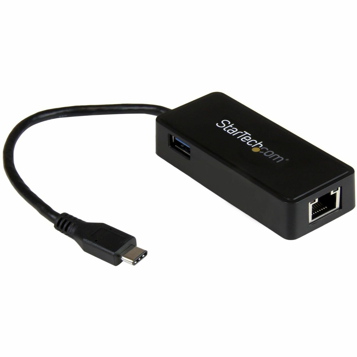 StarTech.com USB-C auf Gigabit Netzwerkadapter mit extra USB Anschluss - USB 3.1 Gen 1 (5 Gbit/s)