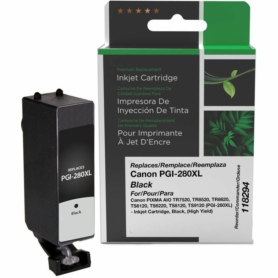 Clover Imaging Remanufactured High Yield Black Ink Cartridge for Canon PGI-280XL