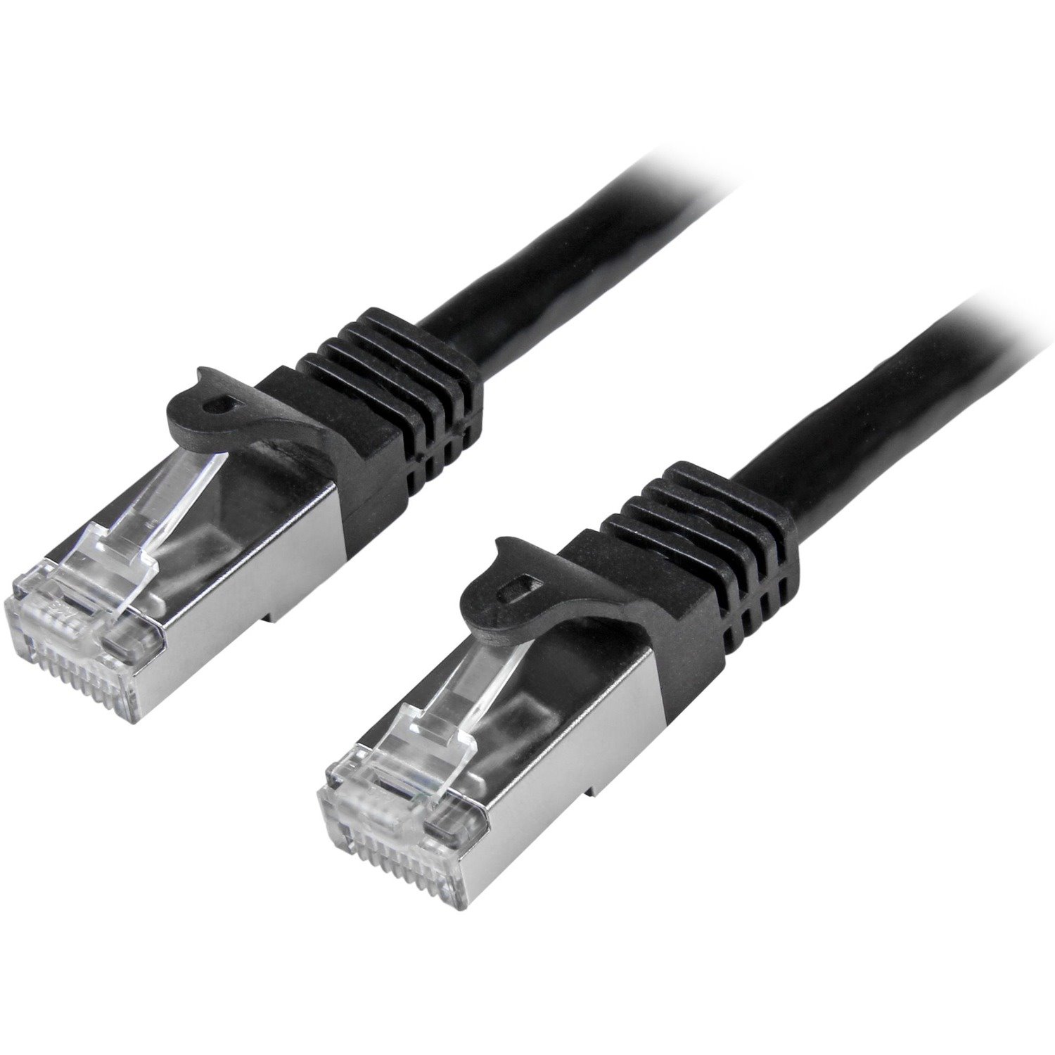 StarTech.com 3m Cat6 Patch Cable - Shielded (SFTP) Snagless Gigabit Network Patch Cable - Black Cat 6 Ethernet Patch Lead