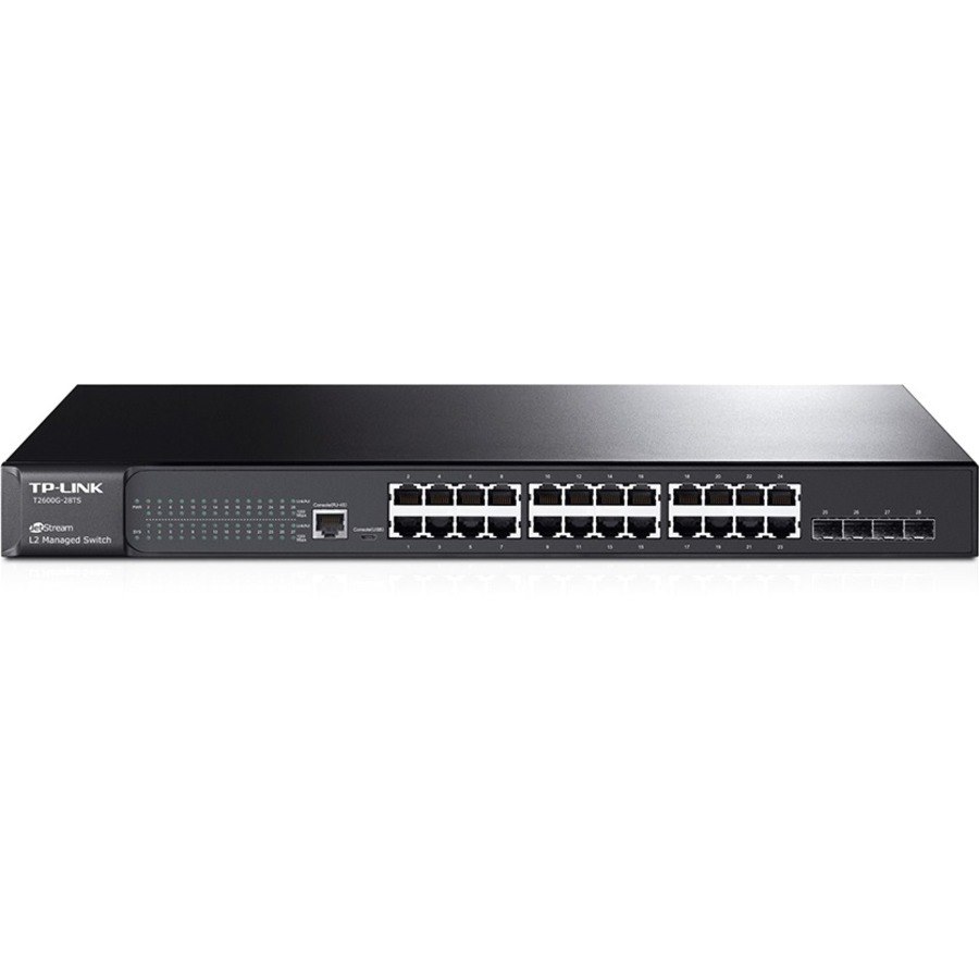 TP-Link JetStream 24-Port Gigabit L2 Managed Switch with 4 SFP Slots