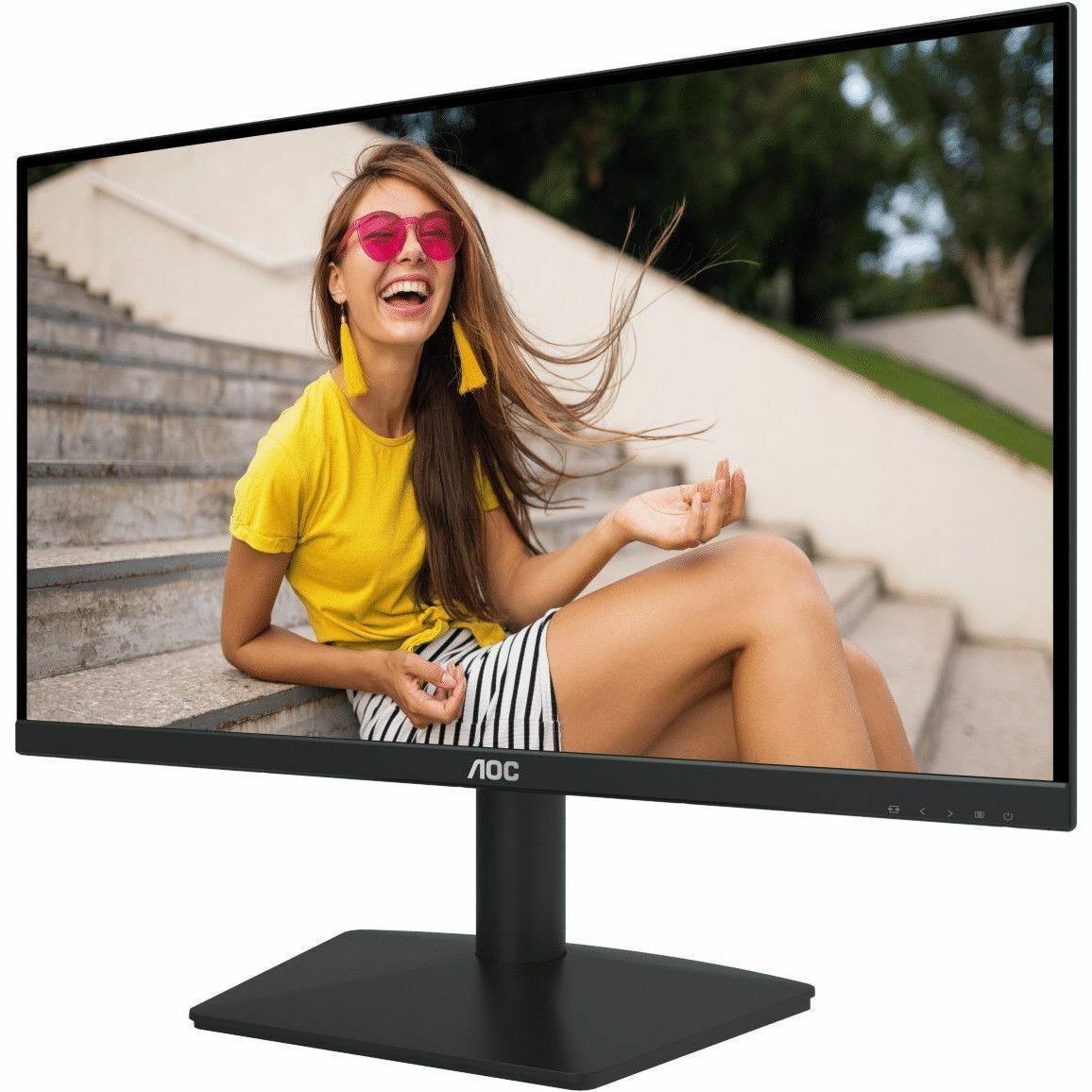 (LS) AOC 21.45'100Hz 1920 × 1080 (FHD) VGA × 1 HDMI 1.4 × 1 AdaptiveSync 3-Sided Frameless Low Blue Mode, Office, POS, Business, Uni, Home Monitor(LS)