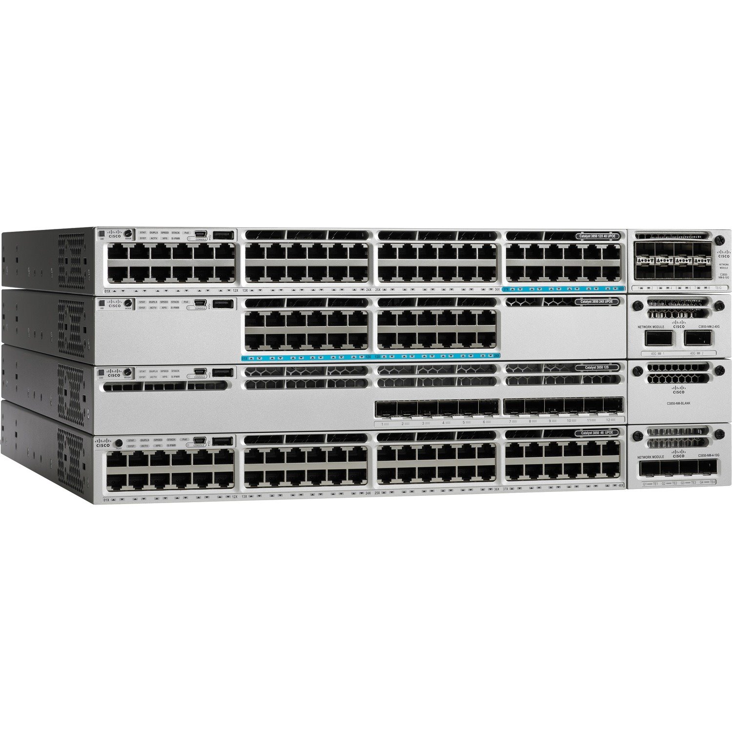 Cisco Catalyst 3850 3850-48U 48 Ports Manageable Layer 3 Switch - Gigabit Ethernet - 10/100/1000Base-T - Refurbished