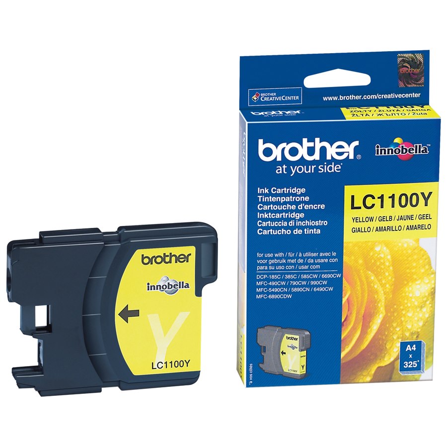 Brother LC-1100Y Original Inkjet Ink Cartridge - Yellow - 1 Pack
