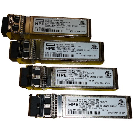 HPE MSA 16Gb Short Wave Fibre Channel SFP+ 4-pack Transceiver