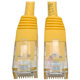 Eaton Tripp Lite Series Cat6 Gigabit Molded (UTP) Ethernet Cable (RJ45 M/M), PoE, Yellow, 2 ft. (0.61 m)