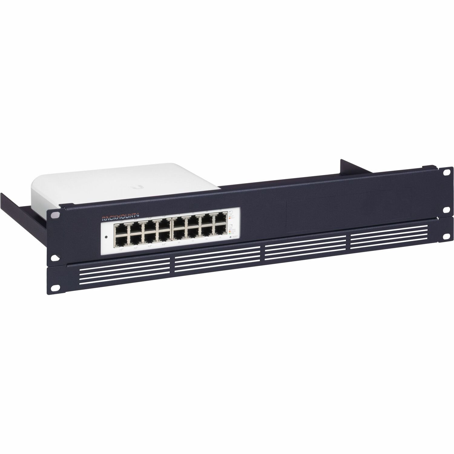 RACKMOUNT.IT UB-RACK 2U Rackmount Kit for Switch - Metallic Dark Blue