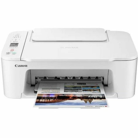 Canon PIXMA TS3720 Wired & Wireless Inkjet Multifunction Printer - Color - White