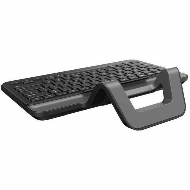Belkin Connect Rugged Keyboard - Compact - Cable Connectivity - USB Type C Interface - QWERTY Layout - Black