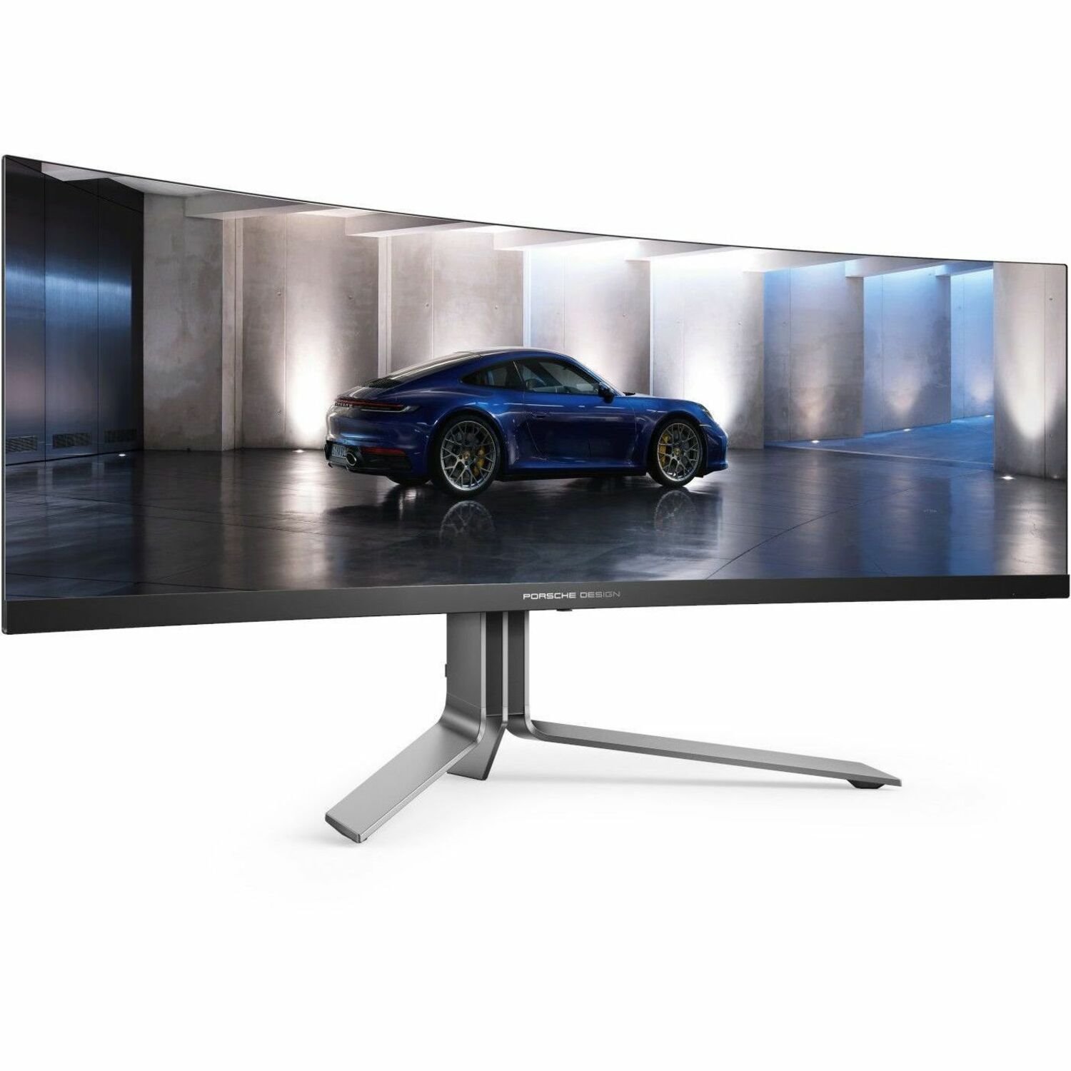 AOC AGON PRO PD49 49" Class Dual Quad HD (DQHD) Curved Screen Gaming OLED Monitor - 32:9 - Textured Silver, Textured Black